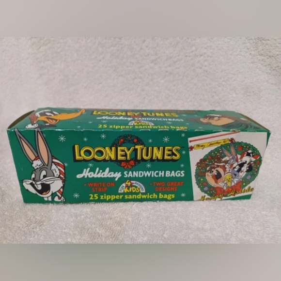 Warner Bros. Other Vintage Looney Tunes 25 Zipper Christmas Holiday